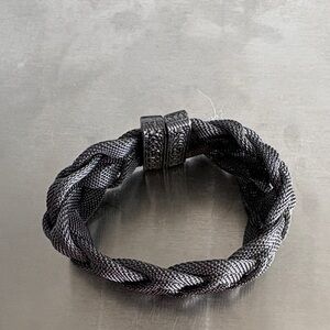 Elegant Black Woven Bracelet